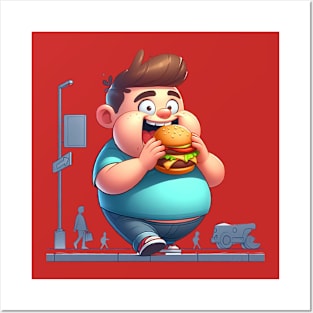 Burger lovers Posters and Art